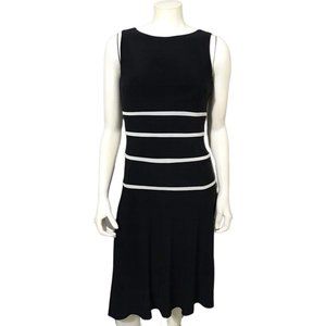 Lauren Ralph Lauren Black Stripe Sleeveless Dress